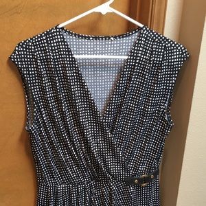Faux Wrap Michael Koss Sleeveless Dress